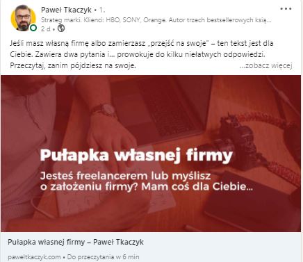 post Pawła Tkaczyka